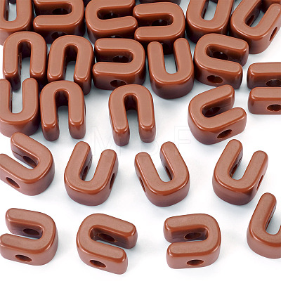 Opaque Acrylic European Beads OACR-TAC0019-006U-1