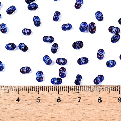 Picasso Spray Painted Glass Seed Beads SEED-T006-04-7-1