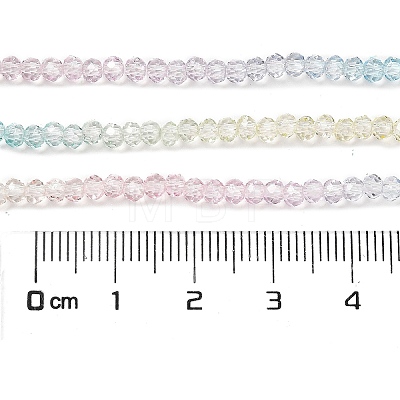 Transparent Painted Glass Beads Strands DGLA-A034-T1mm-A21-1