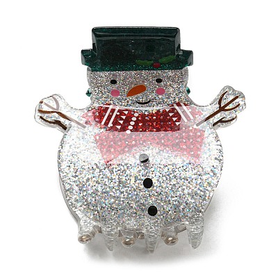 Christmas Theme Glitter Acrylic Claw Hair Clips LS-PHAR-R179-01-1