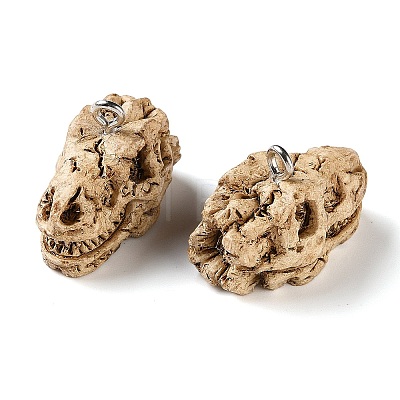 Skull Theme Opaque Resin Pendants RE-CBA4F9B-05C-1