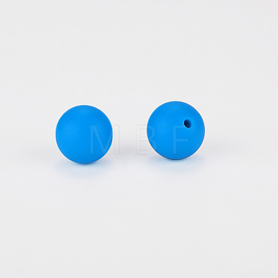 Round Silicone Focal Beads SI-JX0046A-26-1