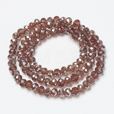 Electroplate Glass Beads Strands EGLA-A034-T1mm-J15-1
