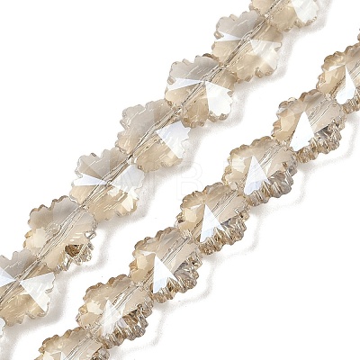 Electroplate Glass Beads Strands EGLA-B011-01A-PL01-1