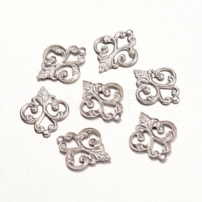 Tarnish Resistant 316 Surgical Stainless Steel Filigree Pendants X-STAS-K096-36P-1