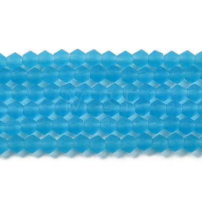 Imitate Austrian Crystal Frosted Glass Beads Strands LS-EGLA-A039-T4mm-MD19-1