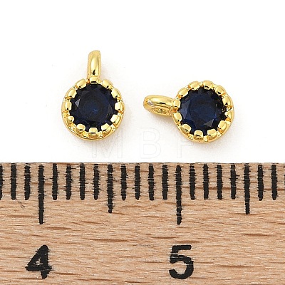 Brass Micro Pave Cubic Zirconia Pendants KK-H204-03G-02-1