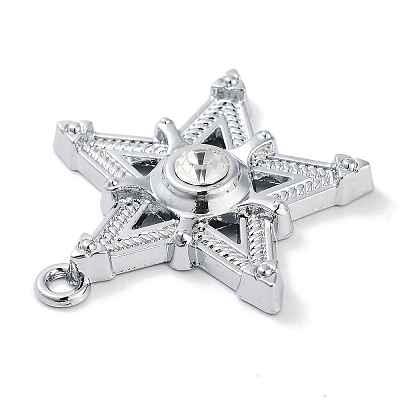 Alloy Rhinestone Pendants ALRI-S001-16P-02-1