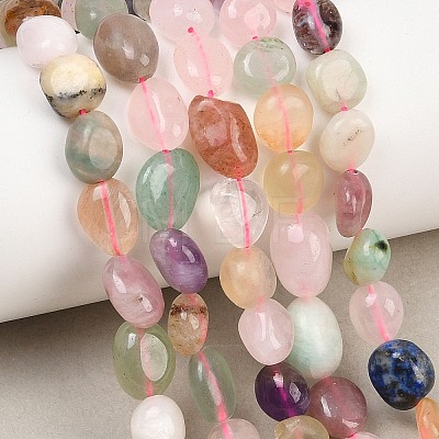 Natural Mixed Stone Beads Strands G-G464-A03-02-1