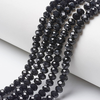 Opaque Solid Color Glass Beads Strands LS-EGLA-A034-P1mm-D18-1