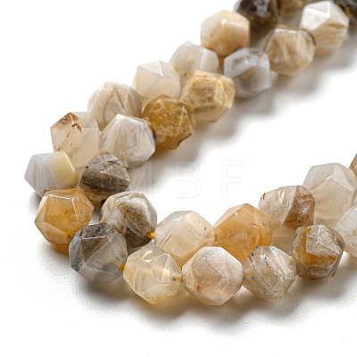 Natural Bamboo Leaf Agate Beads Strands G-NH0012-B02-01-1