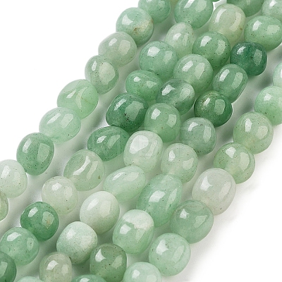 Natural Green Aventurine Beads Strands G-D081-A12-01-1