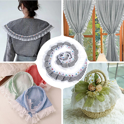 5Yards Polyester Lace Ribbon OCOR-GF0006-20C-1