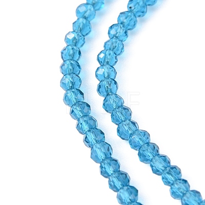 Transparent Glass Beads Strands X-GLAA-R135-2mm-19-1