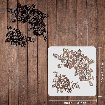 Plastic Reusable Drawing Painting Stencils Templates DIY-WH0172-389-1