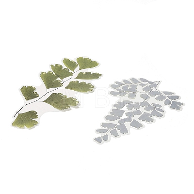 6Pcs Plant PET Adhesive Waterproof Stickers DIY-K074-01A-1