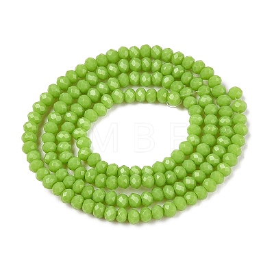 Opaque Solid Color Imitation Jade Glass Beads Strands EGLA-A044-P1mm-D30-1