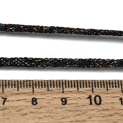 3.5MM Polyester Metallic Cord Braided Cord Necklace Making FB-CBAA152-01P-09-1