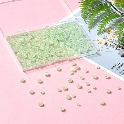 Electroplate Glass Beads Strands EGLA-YW0003-18F-1
