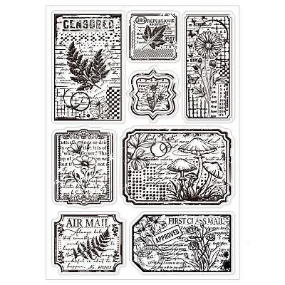 Custom PVC Plastic Clear Stamps DIY-WH0618-0012-1