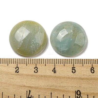 Natural Flower Amazonite Cabochons G-C115-02A-33-1