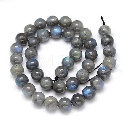 Natural Labradorite Round Bead Strands G-O087-05-12mm-1