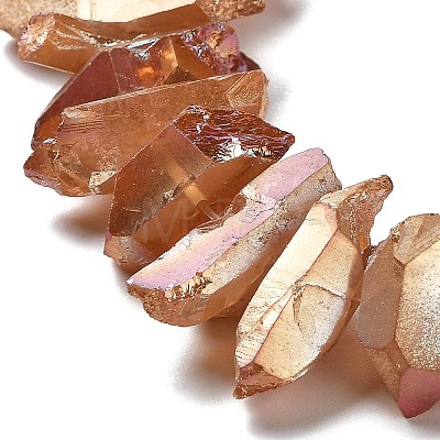 Natural Quartz Crystal Points Beads Strands G-K181-B26-1