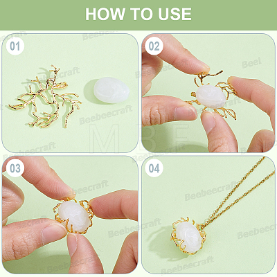 10Pcs Brass Pendants KK-BBC0025-97-1