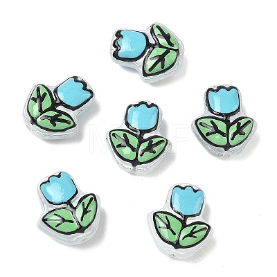 Transparent Glass Enamel Beads LAMP-C023-01A-1