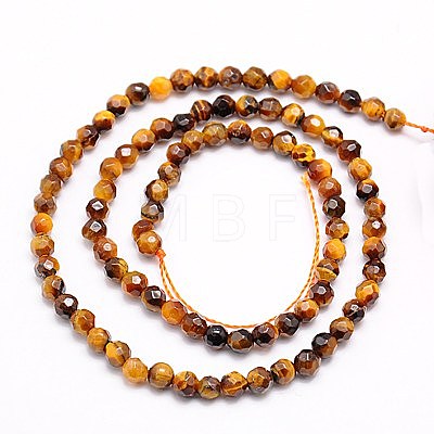 Natural Tiger Eye Beads Strands G-G545-13-1