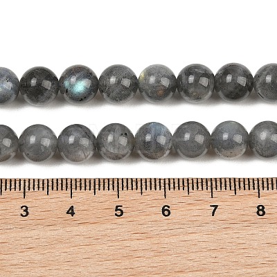 Natural Labradorite Beads Strands G-P336-19-8mm-01-1