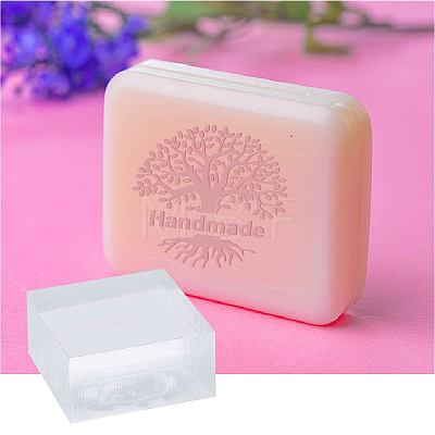 Clear Acrylic Soap Stamps DIY-WH0442-003-1