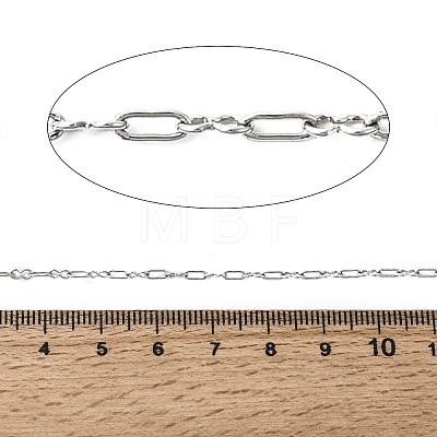 304 Stainless Steel Rectangle Link Chains CHS-B015-14P-1