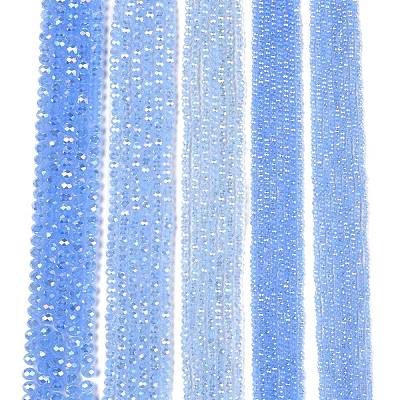 Electroplate Glass Beads Strands EGLA-A044-J2mm-B03-1