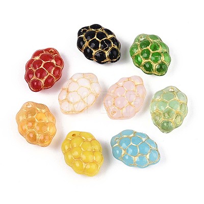 Grape Glass Beads GLAA-T025-32M-1