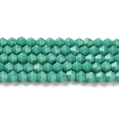 Opaque Solid Color Imitation Jade Glass Beads Strands EGLA-A039-P4mm-D07-1