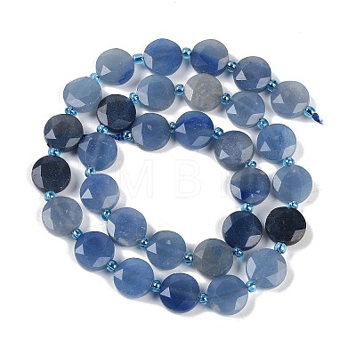 Natural Blue Aventurine Beads Strands G-C116-A57-01-1