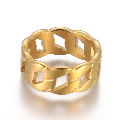 Unisex 304 Stainless Steel Finger Rings RJEW-I064-28B-G-17mm-1