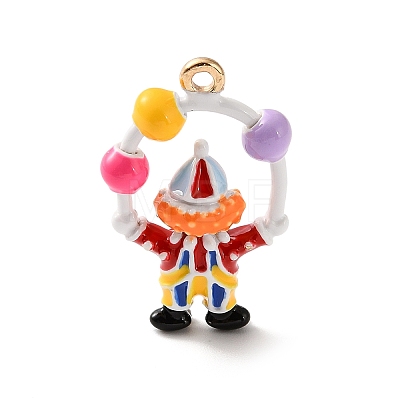 Alloy Enamel Pendants AL-CBA02ED-01G-B-1