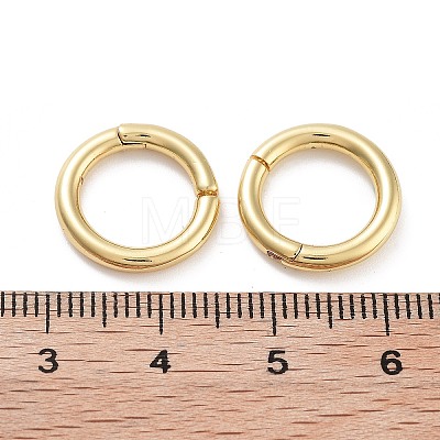 Rack Plating Brass Spring Ring Clasps KK-G512-09A-G-1