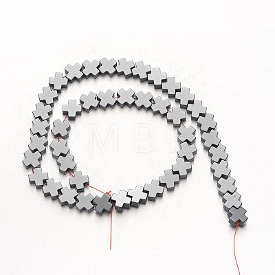Non-magnetic Synthetic Hematite Bead Strands G-F300-51-09-1