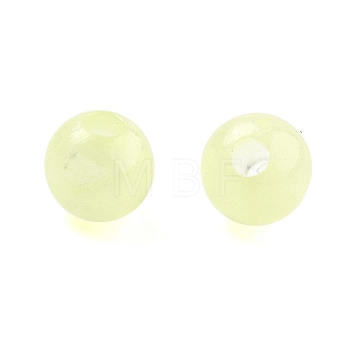 Opaque Luminous Acrylic Beads OACR-G038-06F-1