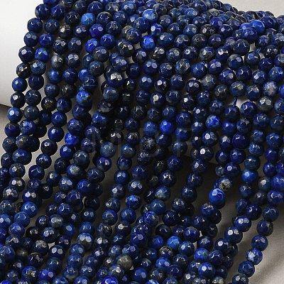 Natural Lapis Lazuli Beads Strands G-G059-4mm-1