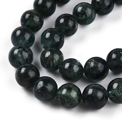 Natural Green Kyanite Beads Strands G-T140-6mm-07-1