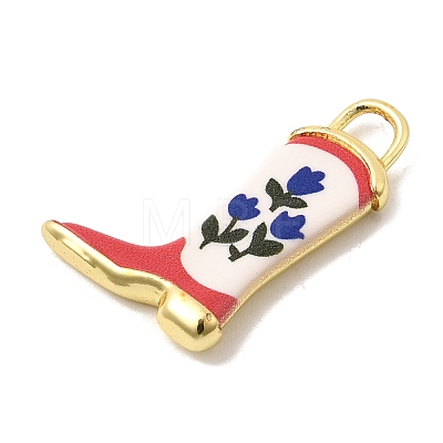 Printed Brass Pendants KK-K274-06G-12-1