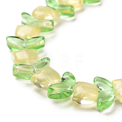 Transparent Glass Beads Strands LAMP-H061-02J-1