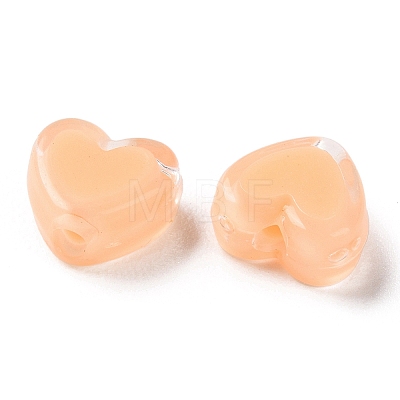 Heart Acrylic Beads TACR-C001-01E-1