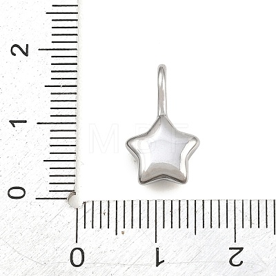 304 Stainless Steel Rhinestone Pendants RB-CBA40D0-05P-1