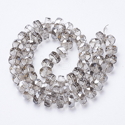 Electroplat Glass Beads Strands EGLA-Q092-8mm-D04-1