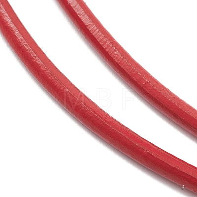 3MM Round Cowhide Leather Bracelet Making  AJEW-JB01540-1